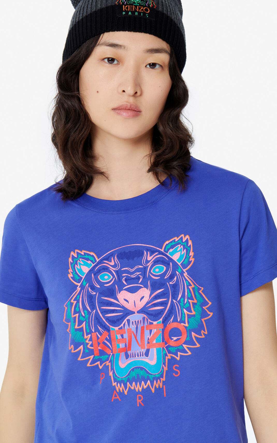 T Shirt Kenzo Femme Tiger Violette XGHLB-7056